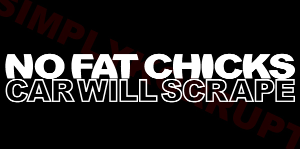 No Fat Chicks What I Want To Do Why I Want To Do It 